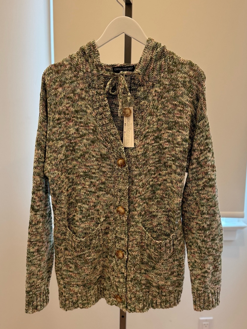 Central Park West Aubree Button Up Hoodie